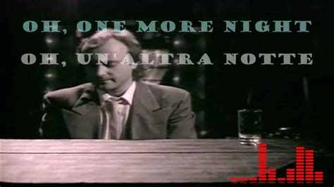 one more night|one more night testo.